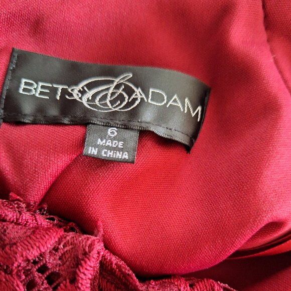 Betsy & Adam size 6 lace turtleneck-collar dress - Picture 3 of 9